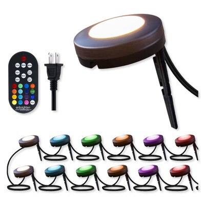GE Enbrighten Seasons Color Change LED Landscape Lights, 12 Lights